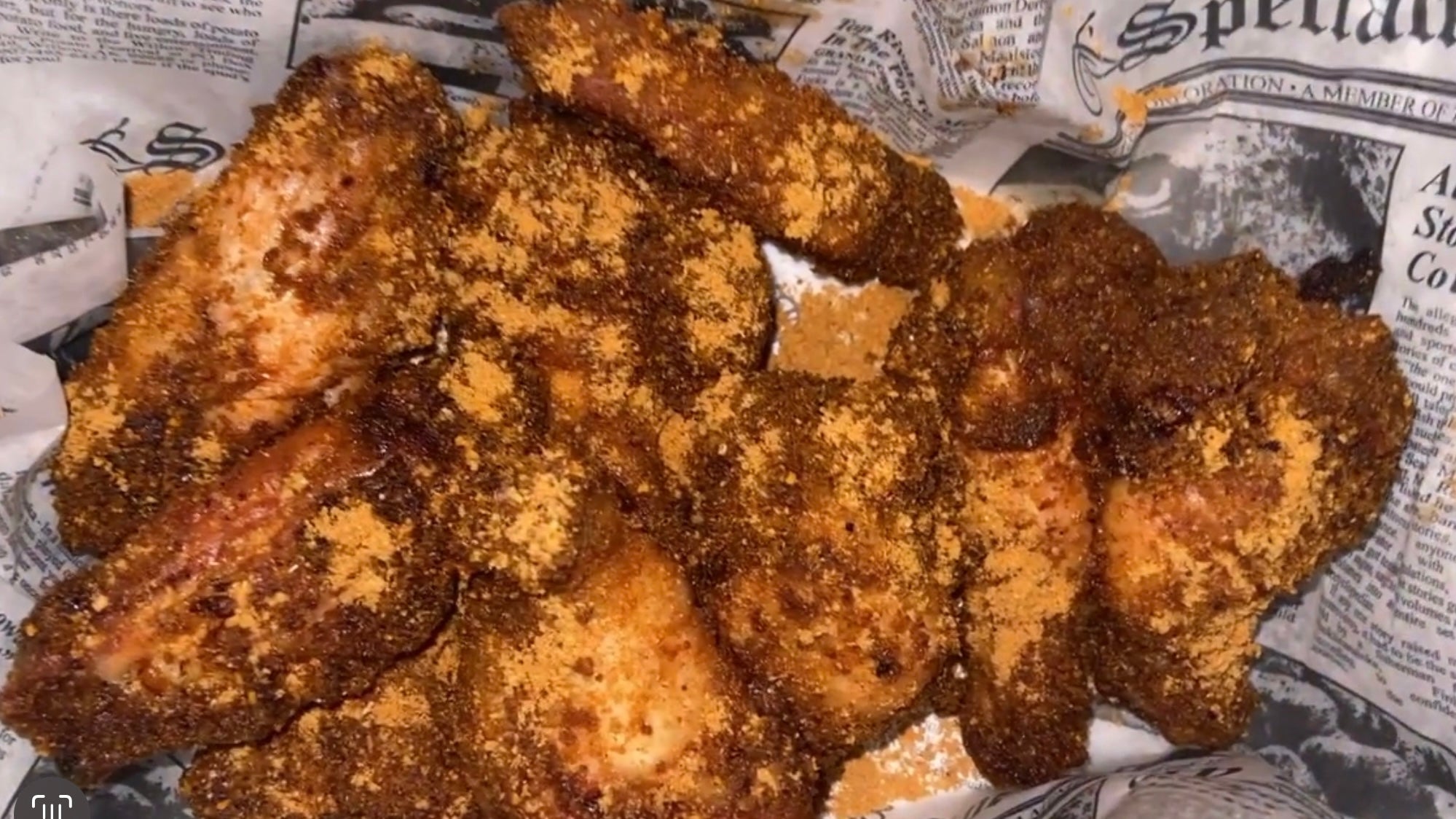 Air Fryer Suya Chicken Wings